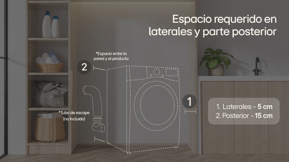 Dimensiones secadora